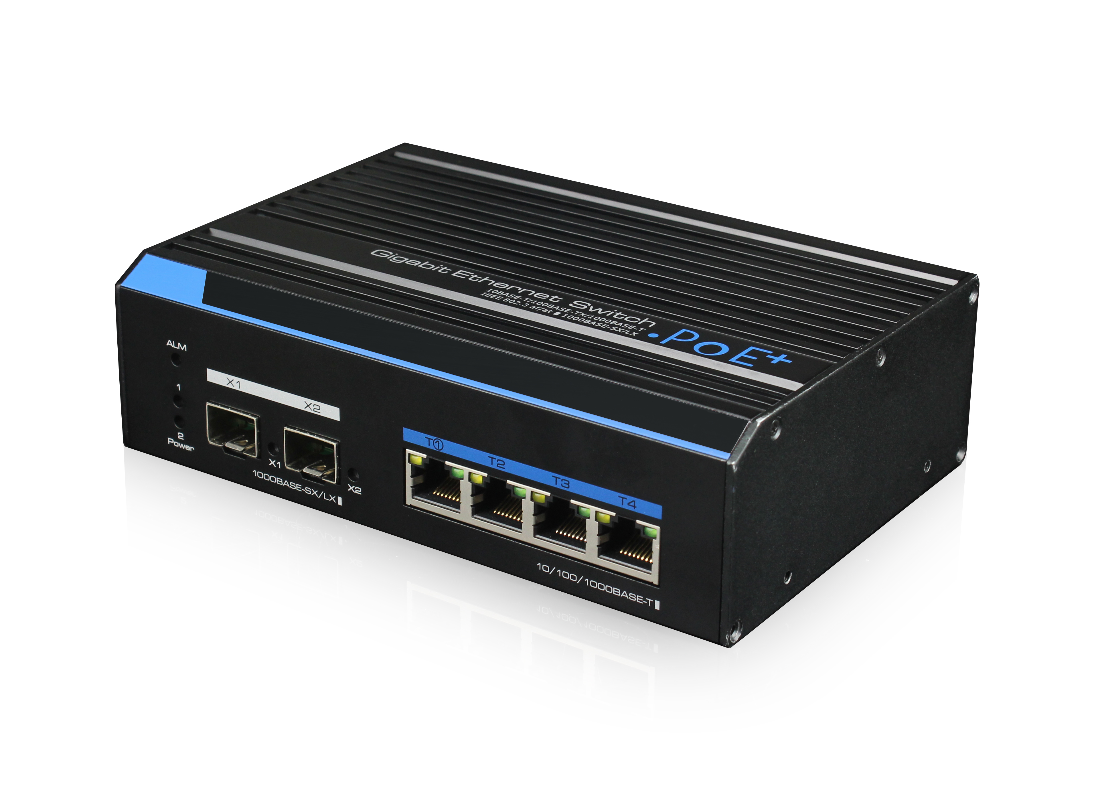 Industrial 4-Port Gigabit PoE+ 2-Port Gigabit SFP L2 Managed Ethernet Switch