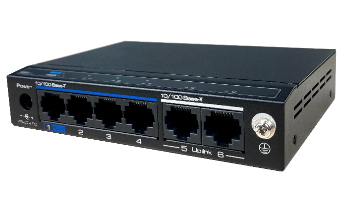 4-Port FE PoE++ 2-Port Fast Ethernet Switch