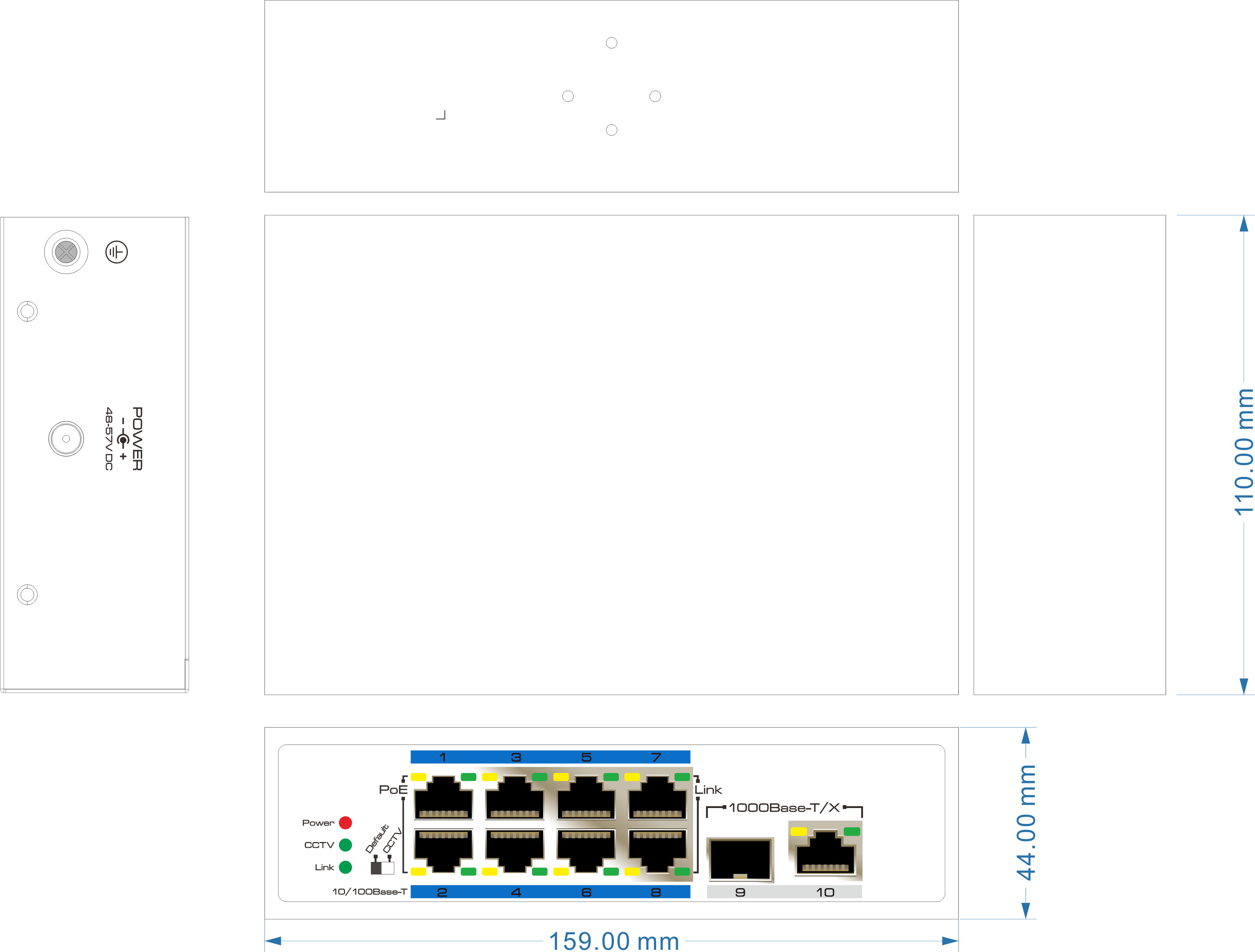 8 ports poe switch