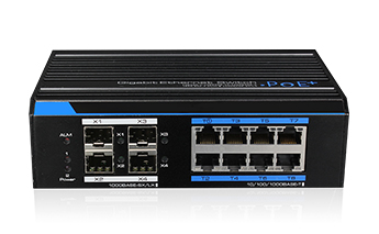 8 ports industrial poe switch