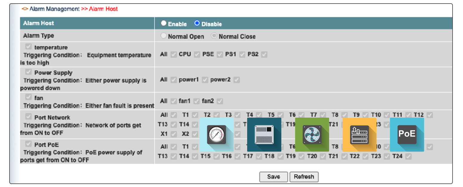 alarm function