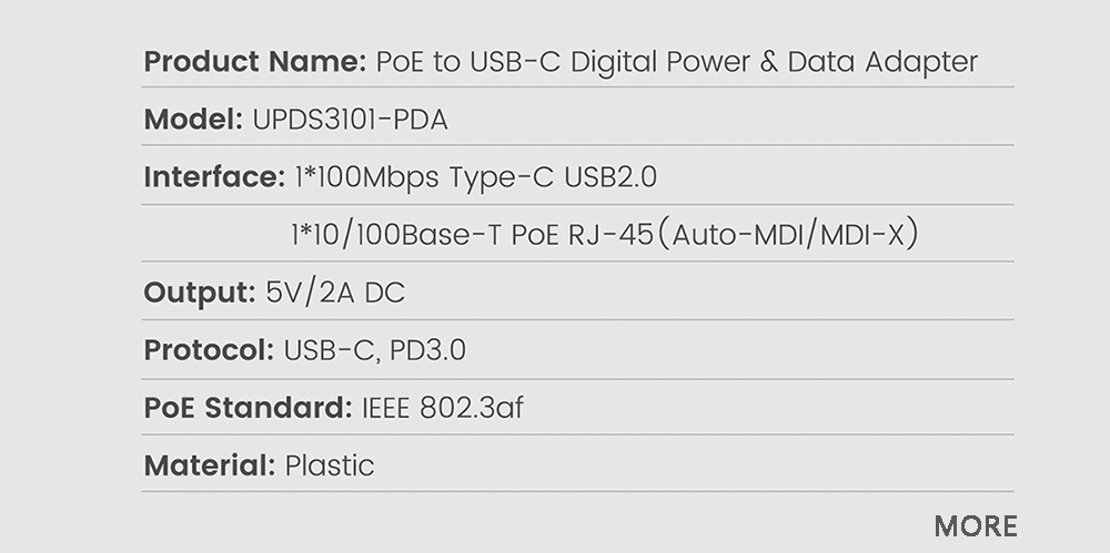 UTEPO poe adapter