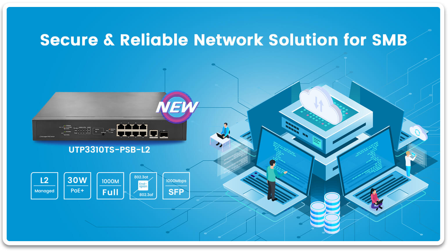 UTEPO Secure & Reliable Network Solution for SMB